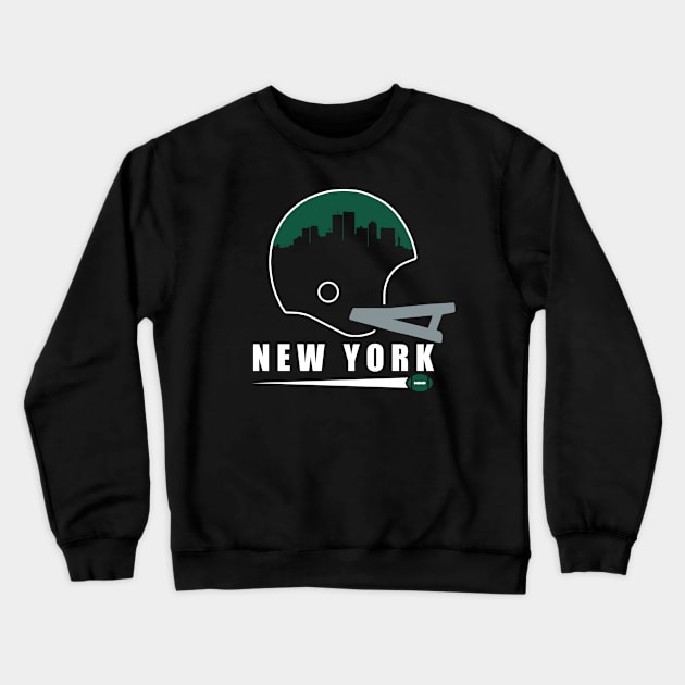 New York Pro Football - Classic NYC Skyline Crewneck Sweatshirt by FFFM